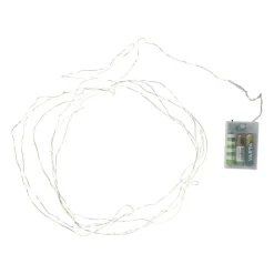 Xenos Kerstverlichting|Kerstboom Verlichting-Zilverdraad verlichting met 100 LED lampjes - warm wit - 4.95 meter