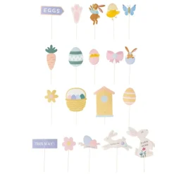 Xenos Knutselspullen-Zoek kit paaseieren - stickers - set van 20